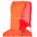 Men's Hi Vis Orange Waterproof Rain Jacket